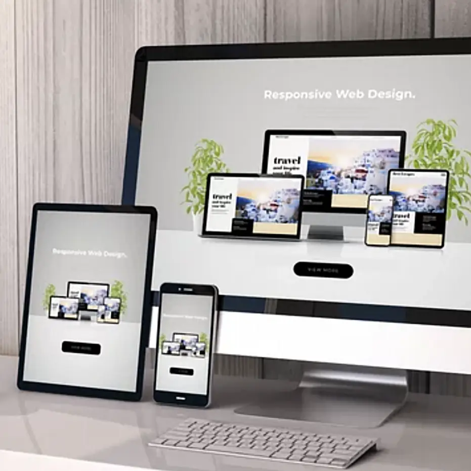 Image of the same website on different hardware.